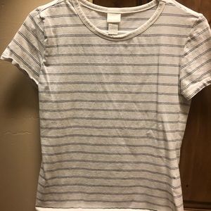 Striped short sleeve shirt